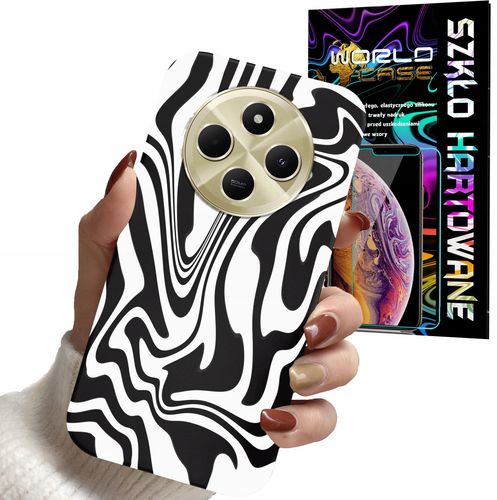 ETUI DO XIAOMI REDMI 14C 4G - ABSTRAKCJA ZEBRA MODNE WZORY DLA KOBI + SZKŁO na Arena.pl