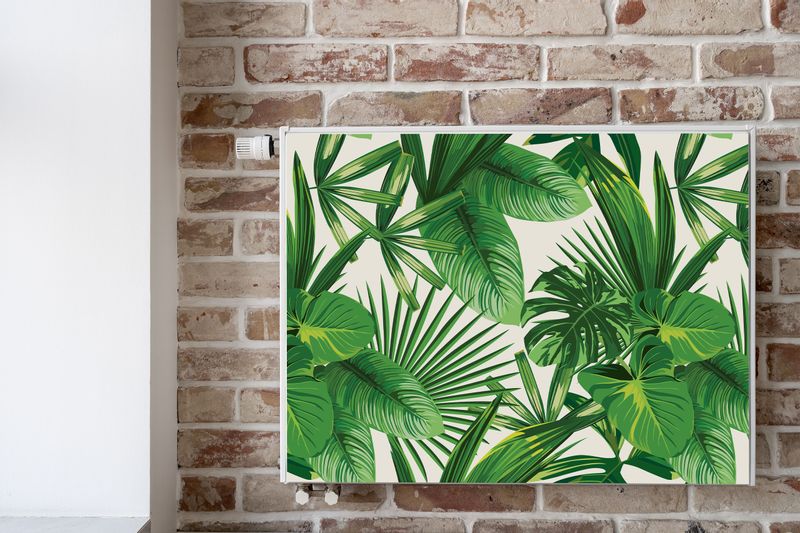 Magnetyczna MASKOWNICA Grzejnika Liście Tropikalne Natura 90cm x 60cm zdjęcie 6
