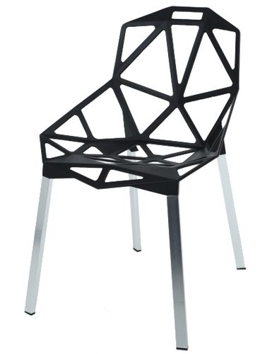 Krzesło SPLIT czarne - aluminium na Arena.pl