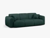 SOFA 3-OSOBOWA BUTELKOWA ZIELEŃ, SZENIL 235/95/72 MOLINO MICADONI