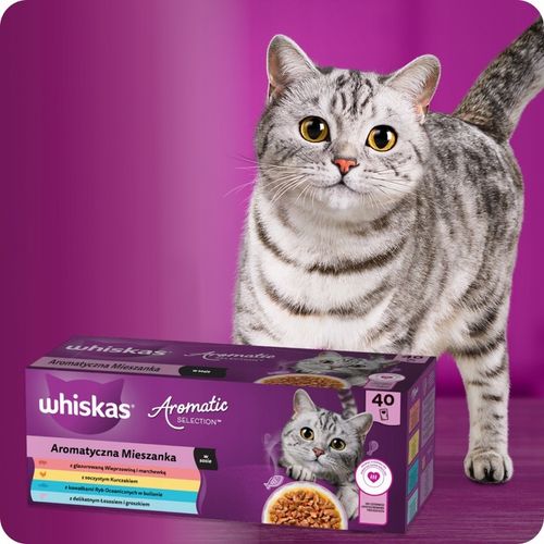 SASZETKI WHISKAS AROMATIC SELECTION AROMATYCZNA MIESZANKA W SOSIE na Arena.pl