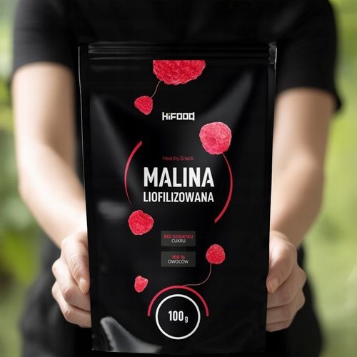 Malina Liofilizowana Maliny Liofilizowane 100g 100 g Owoce Całe HiFood na Arena.pl
