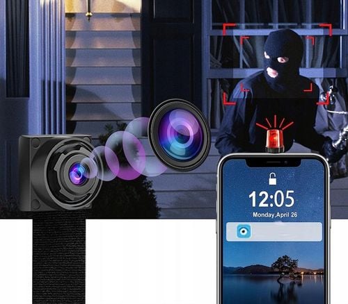 MINI KAMERA SZPIEGOWSKA UKRYTA WIFI DETEKCJA RUCH PODGLĄD ZDALNY NA na Arena.pl