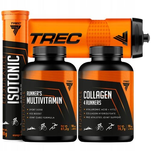 ZACZNIJ BIEGAĆ! ZESTAW ODŻYWEK DLA BIEGACZY NA START! IZOTONIK KOLAGEN TREC na Arena.pl