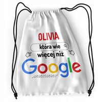 Plecak Dla Olivii Szkolny Worek Torba Z Nadrukiem Ze Zdjęciem