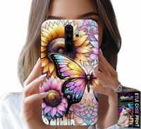 ETUI DO XIAOMI REDMI 9 - SŁONECZNIK Z MOTYLKIEM, OBUDOWA + FOLIA