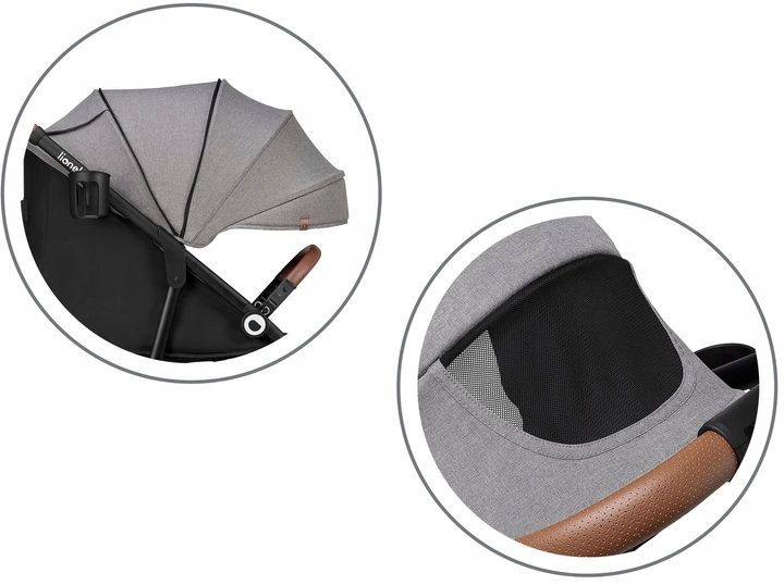 Wózek Spacerowy Lekki Lionelo Alexia Duże Koła zdjęcie 3