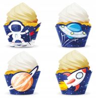 PAPILOTKI OWIJKI do babeczek kosmos 8 szt