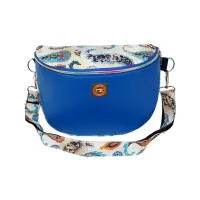 Niebieska Nerka Paisley – Wygodna Torebka Damska