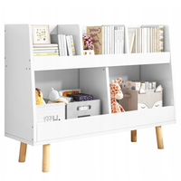 Regał na książki skandynawski biały dziecięcy stojąca biblioteczka 60cm