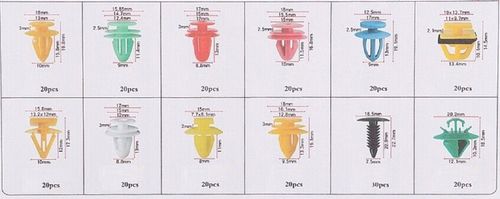 ZESTAW SPINEK DO TAPICERKI BAGAŻNIKA DRZWI BOCZKI SPINKI PODSUFITKI MOCNE na Arena.pl