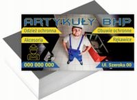 Wizytówki firmowe 100szt DUŻO wzorów DO WYBORU ARTYKUŁY BHP