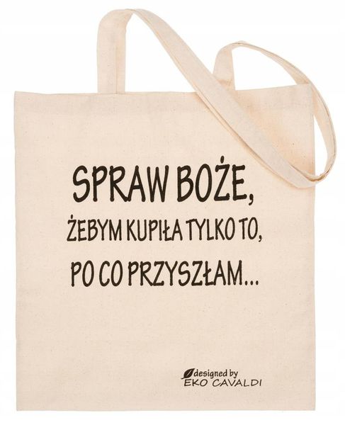 bawełniana torba typu shopper bag zdjęcie 1