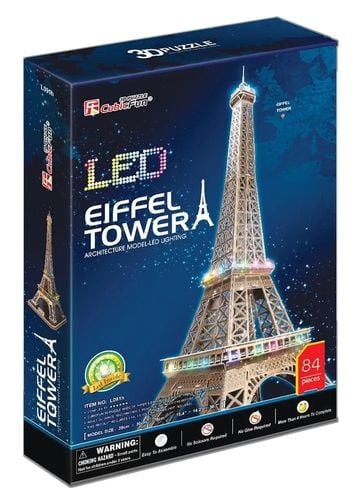 puzzle 3d led wieża eiffel 82el l091h 5072 na Arena.pl