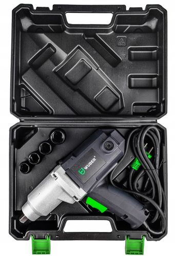 KLUCZ UDAROWY DO KÓŁ ELEKTRYCZNY 2200W 800Nm 1/2" MOCNY Z ZESTAWEM NASADEK na Arena.pl