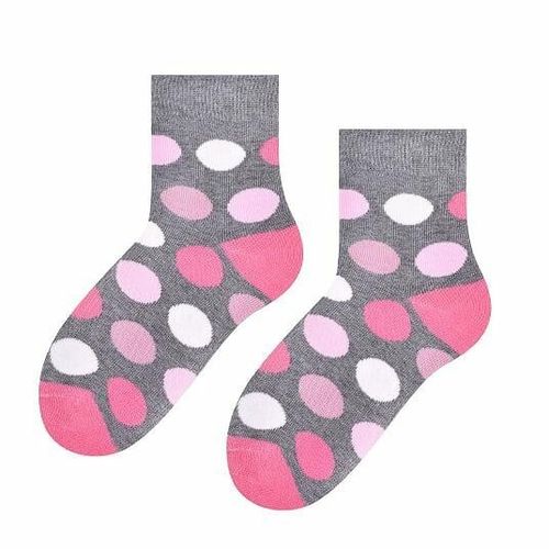 SKARPETY DZIECIĘCE WZOROWANE 014 32-34 wzór - dziewczynka na Arena.pl