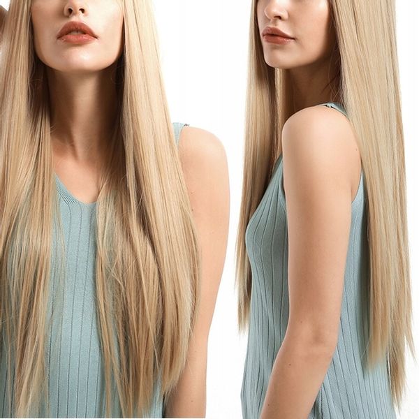 PERUKA DŁUGA PROSTA GĘSTA GRUBA NATURAL 70CM zdjęcie 5