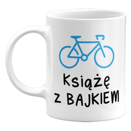 Kubek Książę z Bajkiem, prezent dla rowerzysty 330ml na Arena.pl