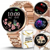 SMARTWATCH ZEGAREK DAMSKI KARDIO EKG CIŚNIENIE ROZMOWY CYRKONIE MENU PL