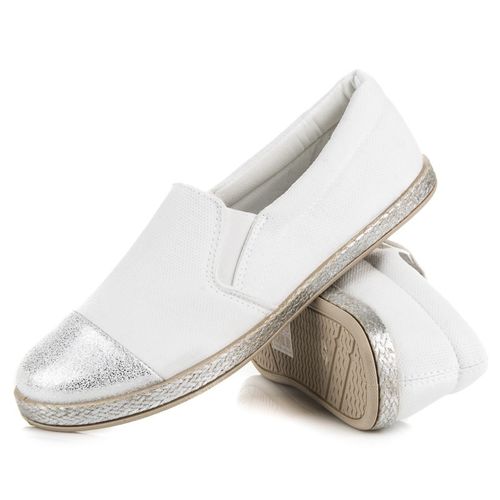 Białe espadryle slip on r.37 na Arena.pl