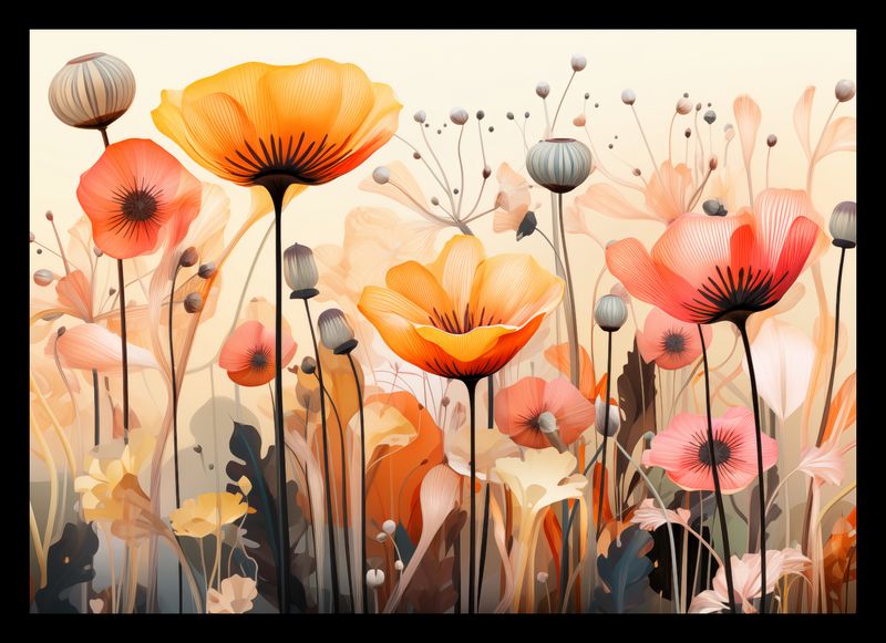 Plakat 29,7x21cm Taneczne Maki zdjęcie 2