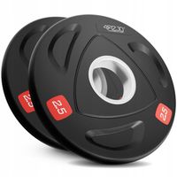 OBCIĄŻENIE OLIMPIJSKIE GUMOWANE POWLEKANE TALERZE DO SZTANGI GRYF 2x2,5 kg