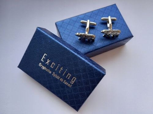 Spinki do mankietów EXC Niedźwiedź Miś Niedźwiadek Misiek srebrny w na Arena.pl