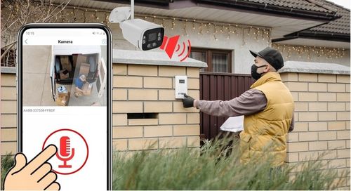 BEZPRZEWODOWA KAMERA WIFI ZEWNĘTRZNA 4Mpx TUBA APLIKACJA TUYA DVS TUBOWA na Arena.pl