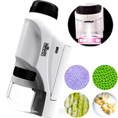 Mikroskop Kieszonkowy Przenośny Edukacyjny Prezent Dla Dzieci 60/120x