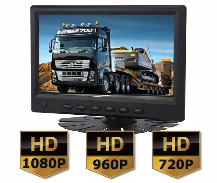 Monitor samochodowy AHD LCD 7 cali 4-PIN 1080P zdjęcie 1