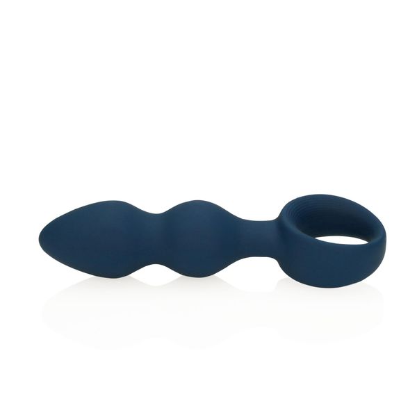 Teardrop Shaped Anal Plug - Large - Baltic Blue zdjęcie 6