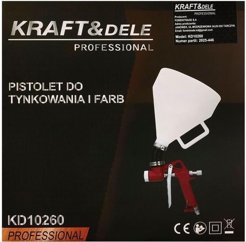 pistolet do tynków 7,5l 1/4" kd10260 na Arena.pl