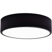 Plafon LAMPA sufitowa Cleo 137623689719 TEAM metalowa OPRAWA okrągła natynkowa czarna