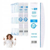 PILNIK JEDNORAZOWY DO PAZNOKCI ŁÓDKA 100/180 50 szt HIGIENICZNY STANDARD