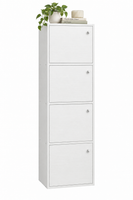 Biały regał komoda 102 cm 4 półki drewniany styl skandynawski