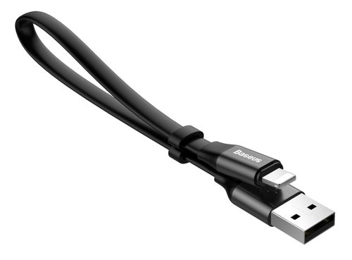 Kabel USB Micro Iphone 2w1 Baseus Portable 23cm 2A czarny na Arena.pl