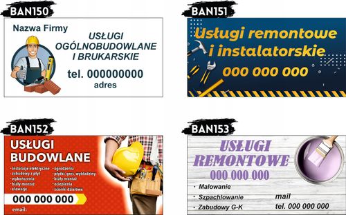 BANER REKLAMOWY OCZKOWANY 200x100 RÓŻNE WZORY WYNAJEM SZALUNKÓW na Arena.pl