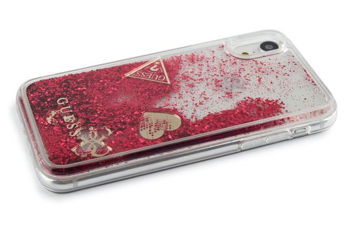 GUESS LIQUID GLITTER - iPhone XR - RASPBERRY na Arena.pl