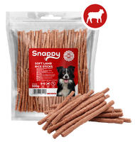 Miekkie smakolyki dla psa - paleczki dla psa jagniecina i ryżem 500g SNAPPY