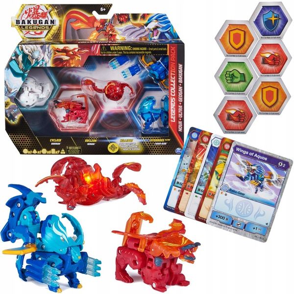BAKUGAN LEGENDS BATTLE COLLECTION PACK 5 FIGUREK zdjęcie 1
