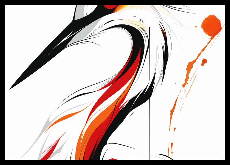 Plakat 42x29,7cm Bocian zdjęcie 2