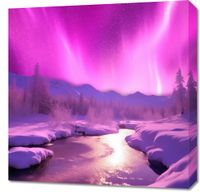 Obraz 60x60cm Aurora Nad Niebiem