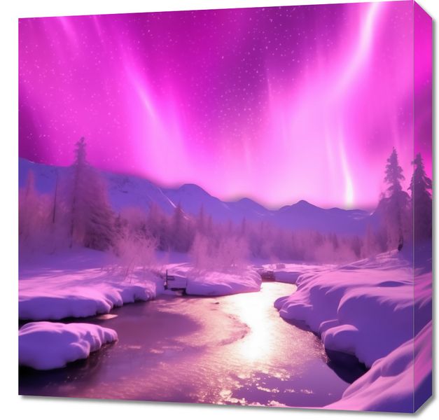Obraz 60x60cm Aurora Nad Niebiem zdjęcie 1