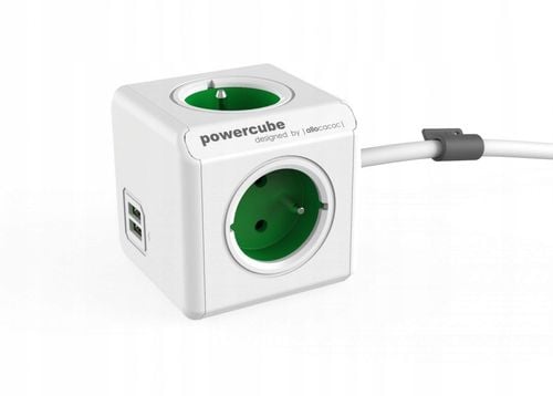 Listwa zasilająca PowerCube 4 gniazda 2xUSB 1.5m na Arena.pl