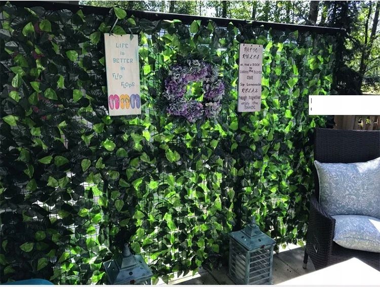 SZTUCZNY ŻYWOPŁOT Bluszcz OGRODZENIE BALKON PŁOT DACH CIEŃ 300x50 XL zdjęcie 8