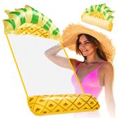 Materac do Pływania Dmuchany Plażowy Hamak Wodny Fotel Krzesło 140x70 cm