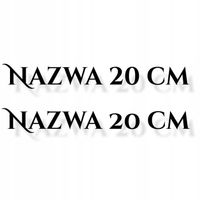 2 X NAZWA ŁODZI Naklejki wodoodporne samoprzylepne skuter łódź łódkę 20 cm