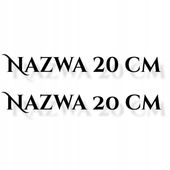2 X NAZWA ŁODZI Naklejki wodoodporne samoprzylepne skuter łódź łódkę 20 cm