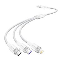 Kabel USB 2.0 A do 3w1 6A Vention CTRWG 1.5M (biały)