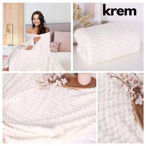 KOC ŚWIĄTECZNY 160X200 NARZUTA NA ŁÓŻKO NA KANAPĘ MIĘKKI PLED Z MIKROFIBRY na Arena.pl